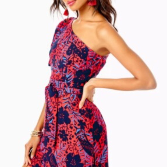 Lilly Pulitzer Brialyn Romper - Ruby Red (Size 0) - Picture 9 of 10